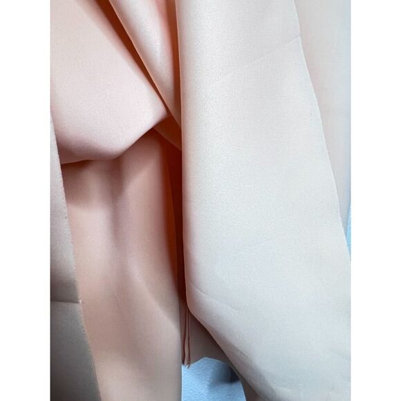 Women's elegant dress Barbie core bubble sleeve party midi light pink dress 6. - Picture 6 of 16